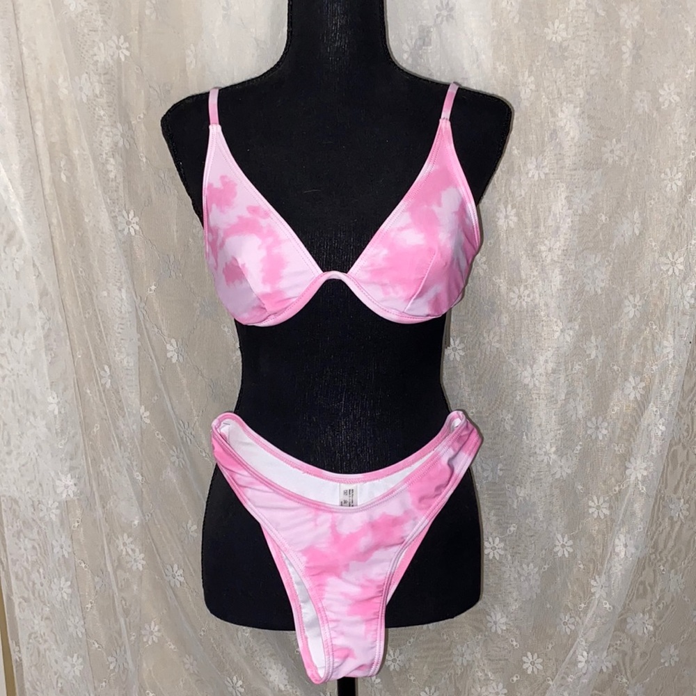 Pink Tie Dye Bikini.